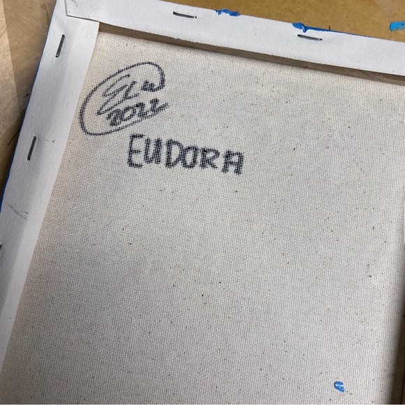 “Eudora” 8x10” Abstract Canvas Painting - Picture 3 of 3